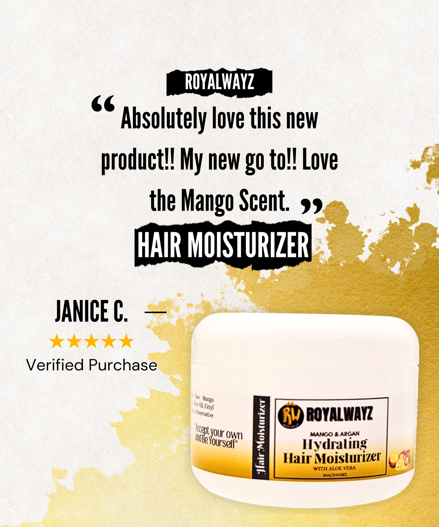 Mango & Argan Hydrating Hair Moisturizer