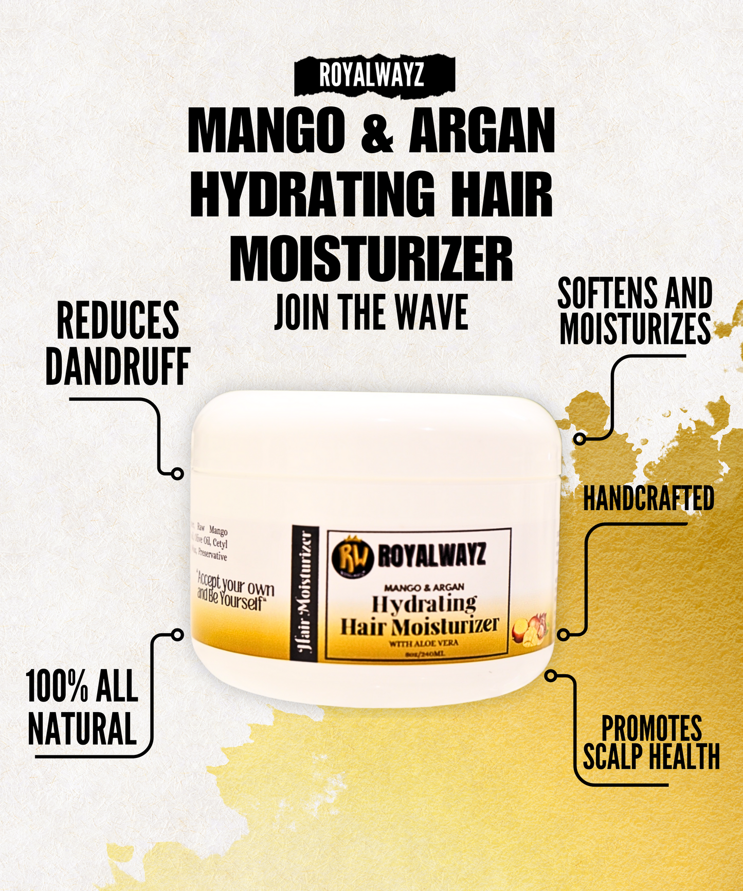 Mango & Argan Hydrating Hair Moisturizer